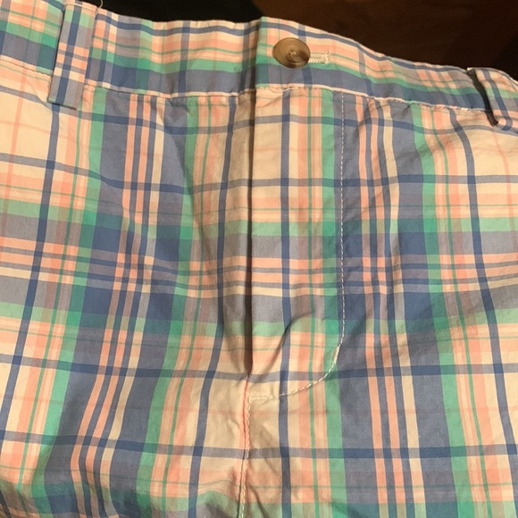 Vineyard Vines plaid breaker shorts Pastel plaid cotton poplin size 18 worn once - Picture 11 of 13